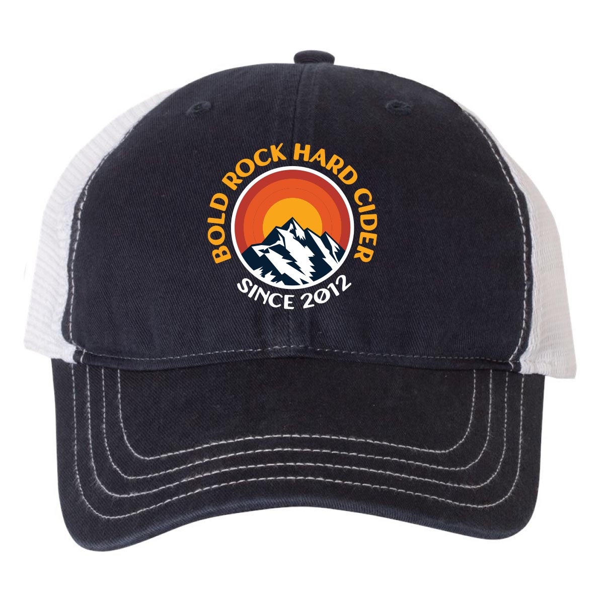 Bold-Rock-Sunset-Circle-Dad-Hat-Richardson-NavyWhite