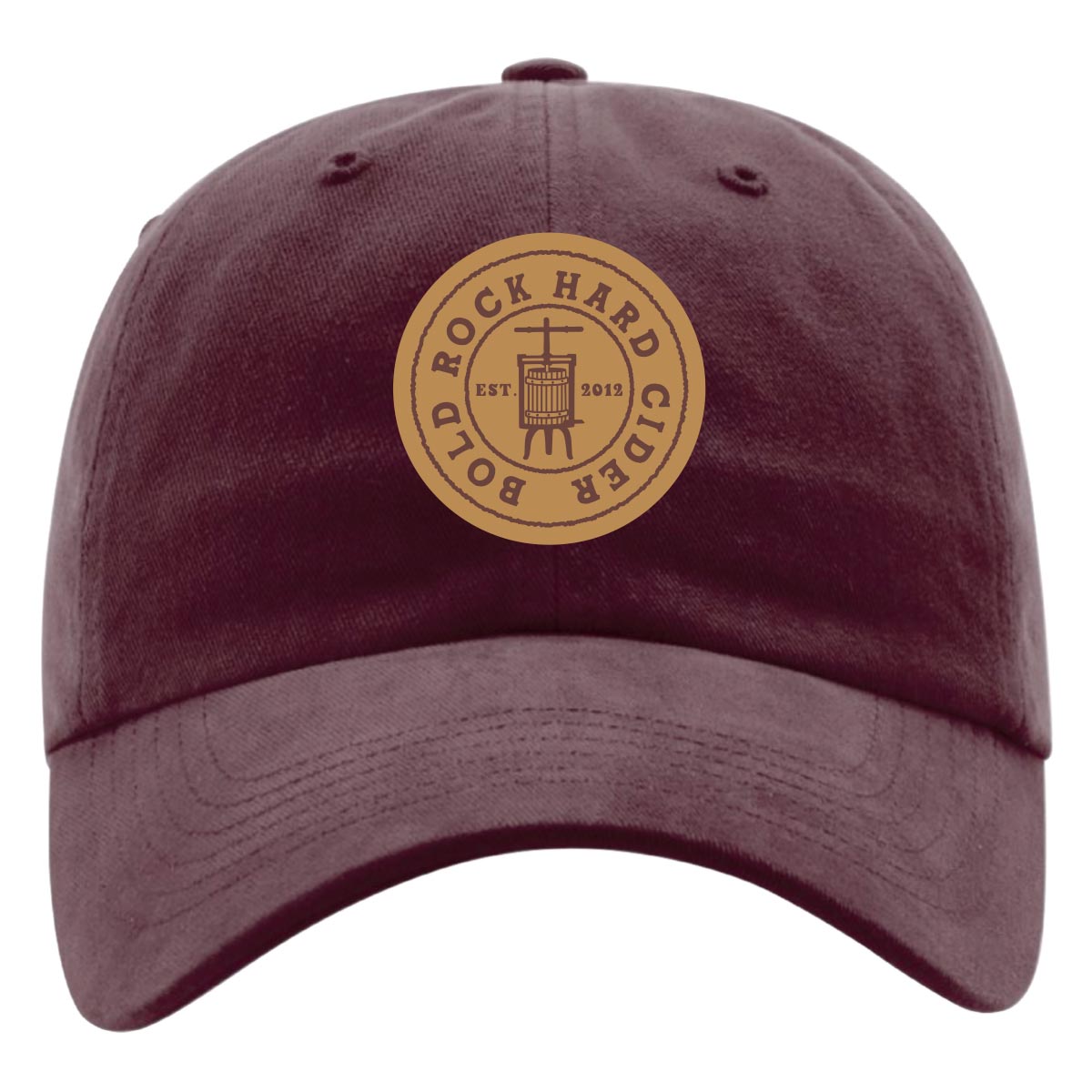 Bold-Rock-Circle-Logo-Hat-Richardson-Maroon