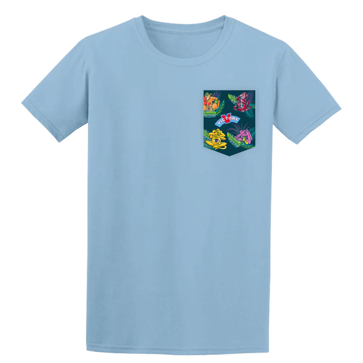 Victory-Monkey-Pocket-Tee-Light-Blue